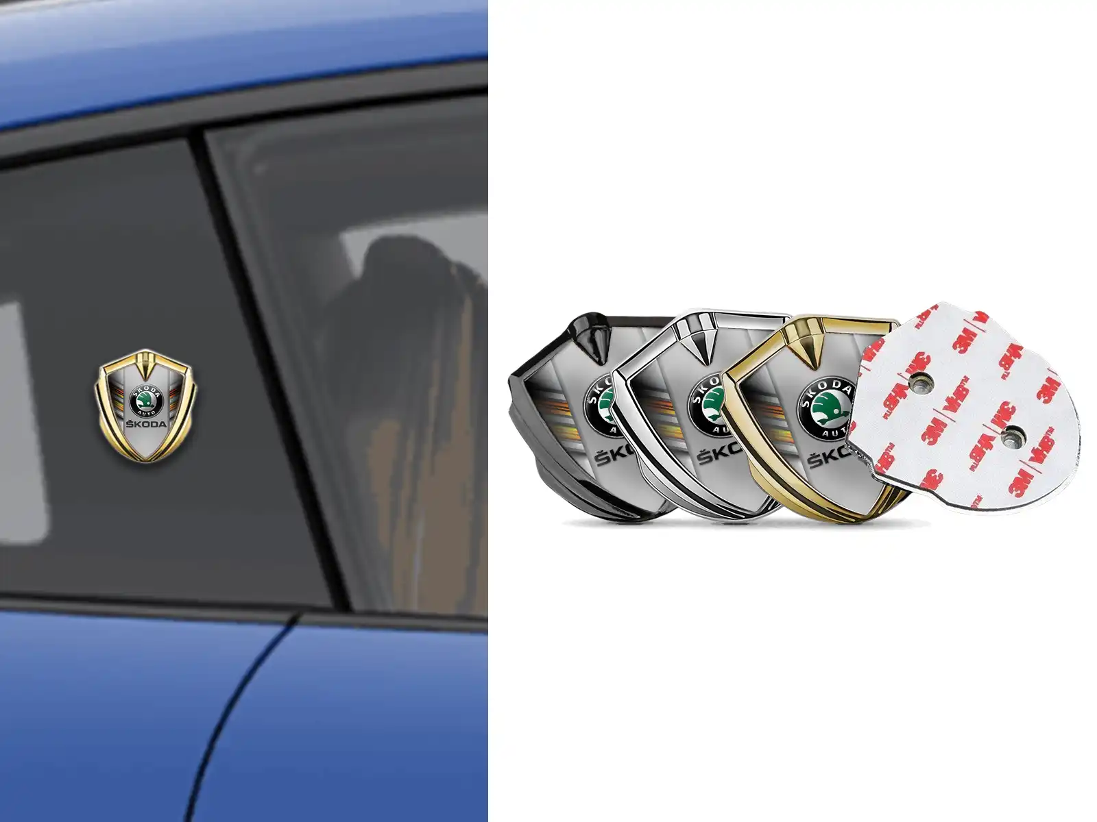 Skoda 3D Emblema Insignia Firme Chic Diseño